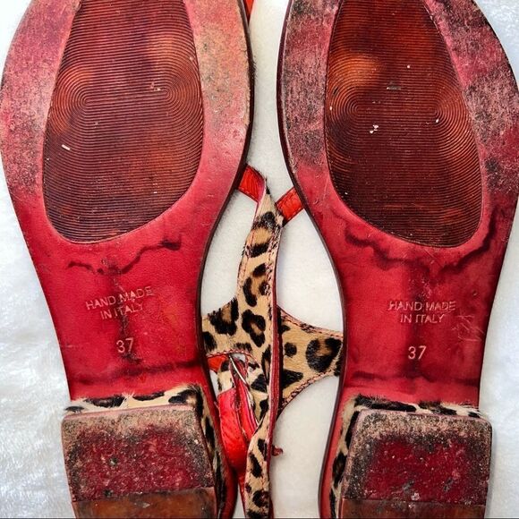 PAOLA MARTINI Leopard sandals Size 37 EUR - Picture 3 of 5